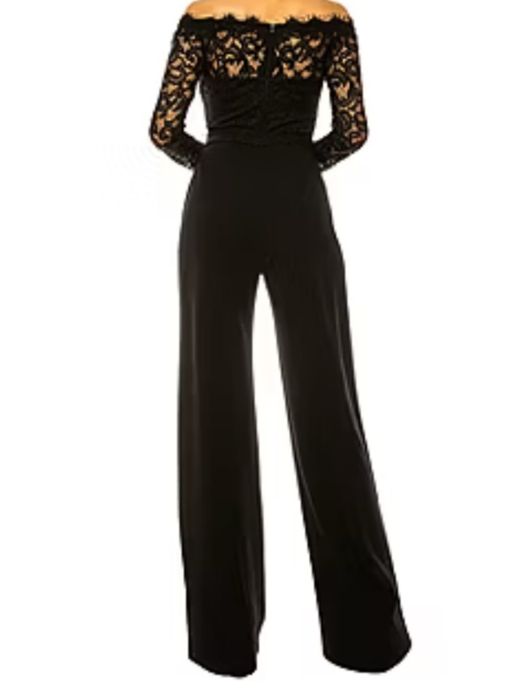 Premier Amour Off-Shoulder Lace Wide-Leg Jumpsuit - Picture 3 of 11